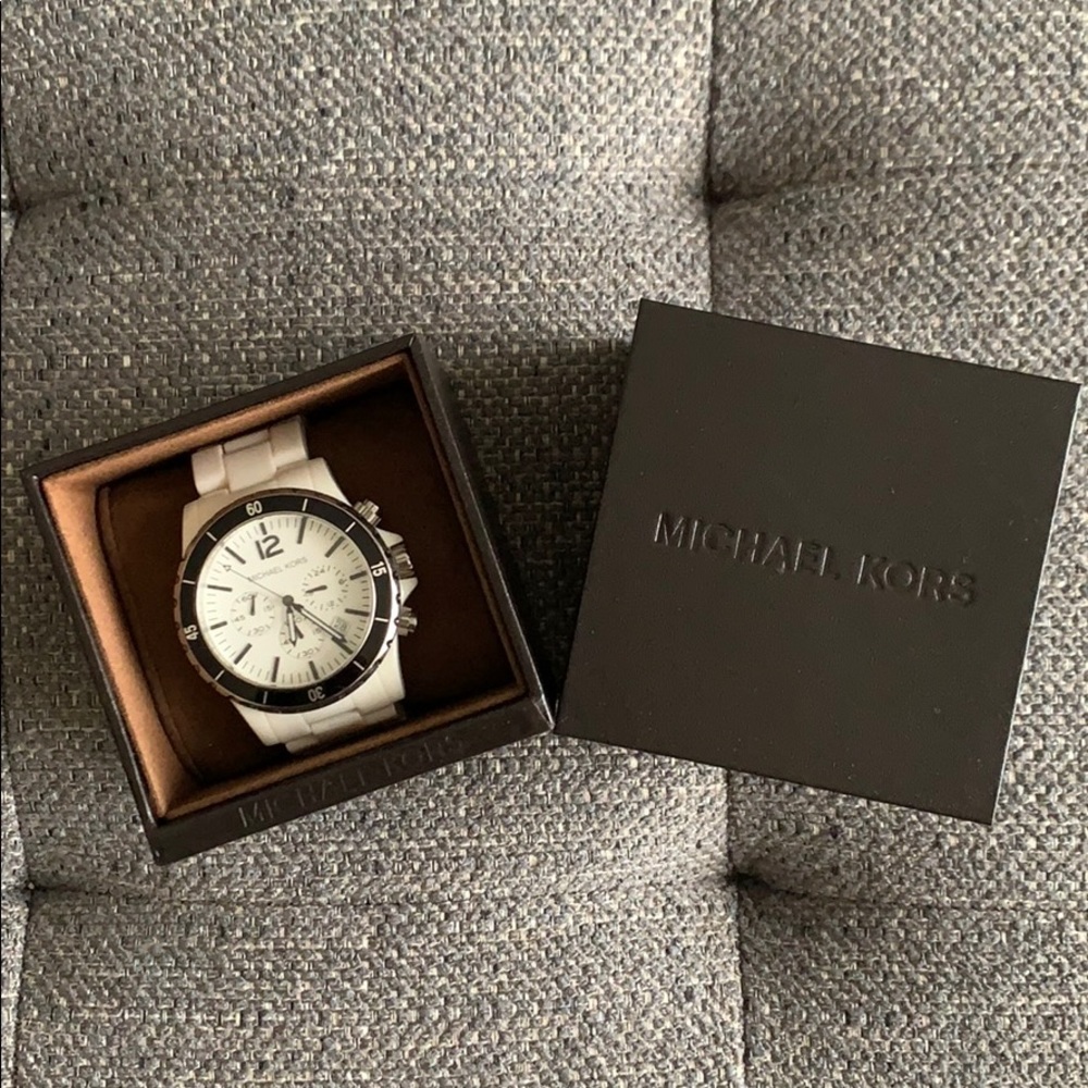 Michael Kors Black and White Watch